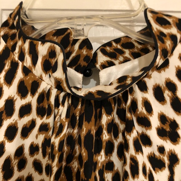 Silk leopard print swing dress - Picture 3 of 5